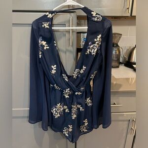 Tobi Blue Romper